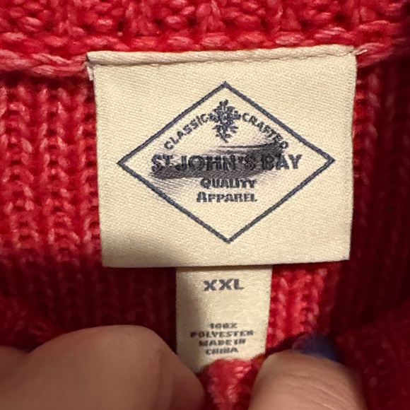 St. John's Bay Red Turtleneck Sweater - Picture 2 of 4